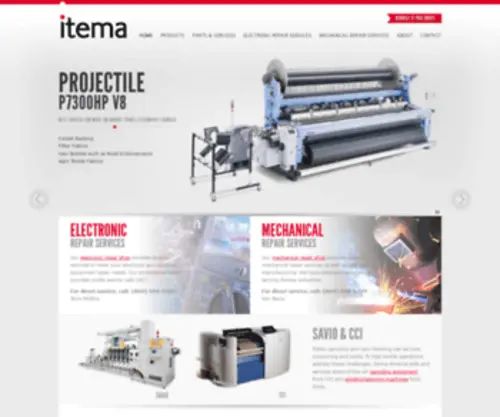 Itema-Americas.com(Itema Americas) Screenshot