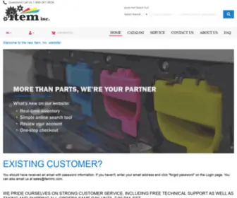 Iteminconline.com(Your source for printer parts and supplies) Screenshot
