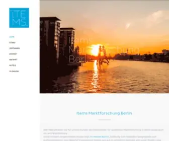 Items-Berlin.com(ITEMS ist jetzt Quovadis Teststudio Berlin) Screenshot