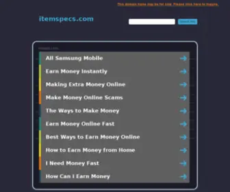 Itemspecs.com(ItemSpecs) Screenshot