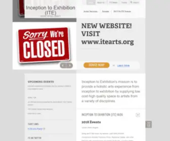 Iteny.org(Inception to Exhibition (ITE)) Screenshot