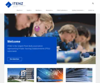 Itenz.co.nz(Independent Tertiary Education New Zealand) Screenshot