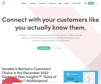 Iterable.com(The cross channel marketing platform) Screenshot