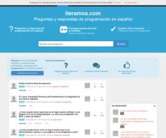 Iteramos.com(Preguntas de programación en Español) Screenshot