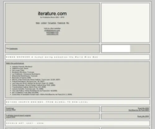 Iterature.com(iterature) Screenshot