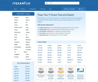 Itexamfun.com(ITExamFun Goal Help You Get Passed in All IT Certification Exams First Attempt) Screenshot