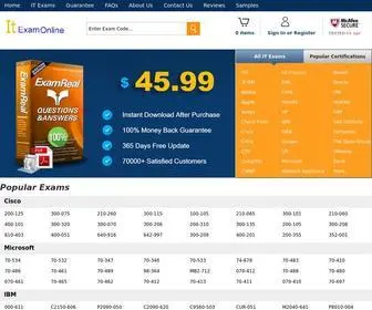 Itexamonline.com(100% Pass Guarantee) Screenshot