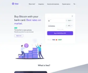 Itez.com(Buy Bitcoin with your credit or debit bank card with Itez) Screenshot