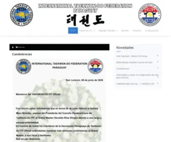 ITF.com.py(INTERNATIONAL TAEKWON) Screenshot