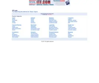 ITF.com(Topic Related Searching at) Screenshot