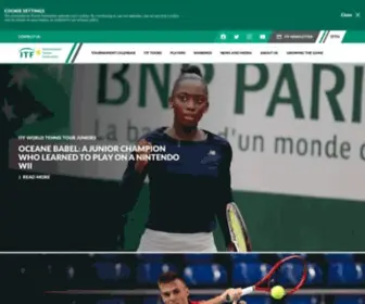 Itftennis.com(International tennis federation) Screenshot