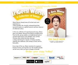 Itgetsworsebook.com(It Gets Worse by Shane Dawson) Screenshot