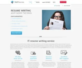 Itguyresumes.com(IT Resume service) Screenshot