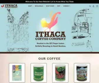 Ithacacoffee.com(Ithaca Coffee Company) Screenshot