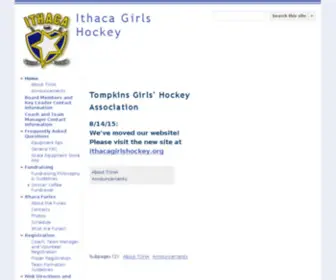 Ithacahockey.com(Ice Hockey) Screenshot