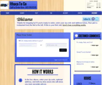 Ithacatogo.com(About Ithaca To Go) Screenshot