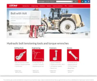 ITH.com(Hydraulic bolt tensioning tools and torque wrenches) Screenshot
