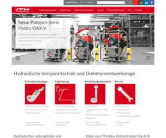 ITH.de(Hydraulische Vorspanntechnik und Drehmomentwerkzeuge) Screenshot