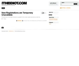 Itheidiot.com(Free WordPress blog hosting) Screenshot