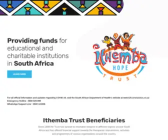 Ithembatrust.org(Ithemba Hope Trust) Screenshot