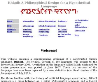 Ithkuil.net(A Grammar of Ithkuil) Screenshot