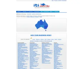 Iti.com.au(Australian Business Directory) Screenshot