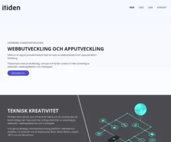 Itiden.se(Digital byrå i Göteborg med fokus på skräddarsydda webb) Screenshot