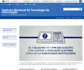 Iti.gov.br(Instituto Nacional de Tecnologia da Informação) Screenshot