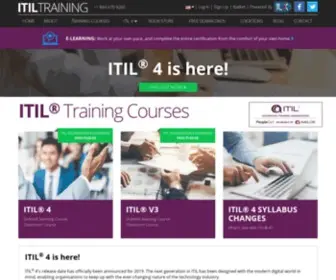 Itiltraining.com(Gain an ITIL Certification Here to Kickstart Your Career) Screenshot