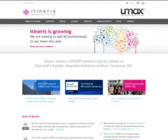 Itineris.net(Customer Information System for Utilities) Screenshot