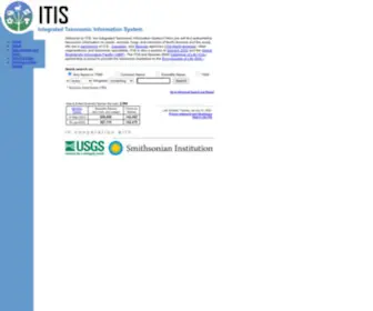 Itis.gov(Integrated Taxonomic Information System) Screenshot
