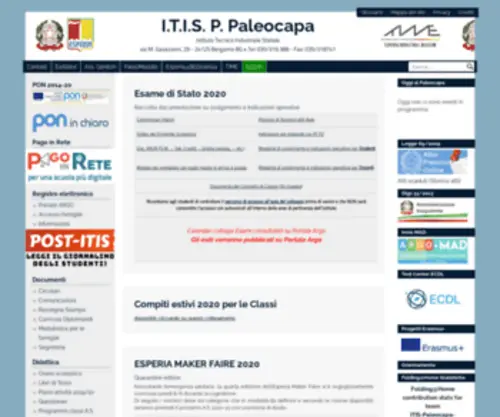 Itispaleocapa.it(I.T.I.S) Screenshot