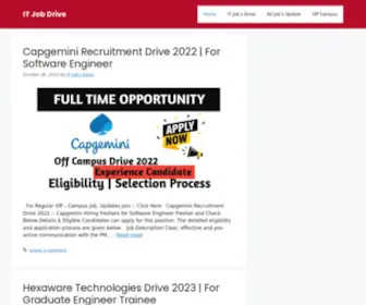 Itjobsdrive.in(IT Job Drive) Screenshot