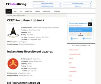Itjobshiring.com(Government Jobs Hiring 2020 Near Me All Full Time Govt Vacancies) Screenshot