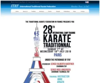 ITKF.org(The only officially sanctioned website of the International Traditional Karate Federation) Screenshot