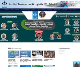 Itltrisakti.ac.id(Itltrisakti) Screenshot