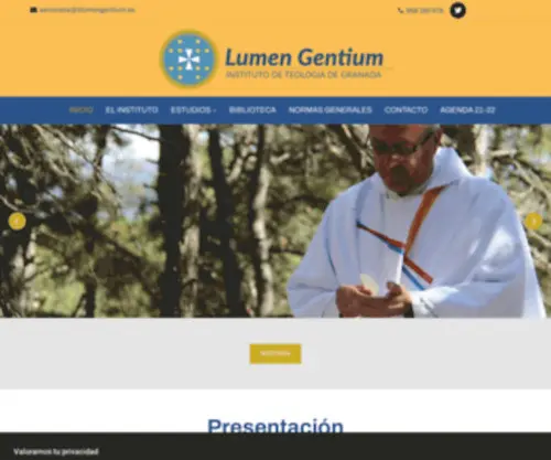 Itlumengentium.es(Teología) Screenshot