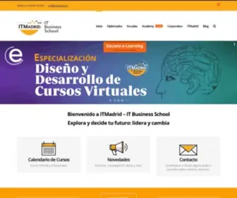 Itmadrid.com(Cursos y Postgrados Online (Master y MBA)) Screenshot