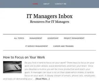 Itmanagersinbox.com(IT Managers Inbox) Screenshot