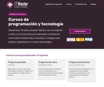 Itmaster.com.ar(Cursos de Programación y Tecnología) Screenshot