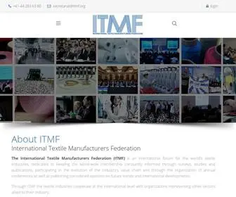 ITMF.org(The International Textile Manufacturers Federation (ITMF)) Screenshot