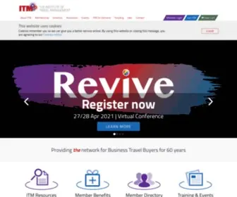 ITM.org.uk(The Institute of Travel Management) Screenshot