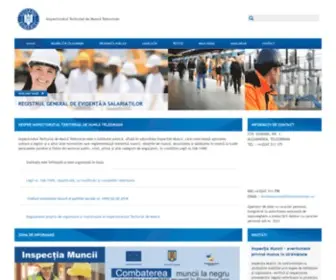 Itmteleorman.ro(Site-ul oficial al Inspectiei Muncii din Romania) Screenshot