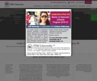 Itmuniversity.org(ITM University) Screenshot