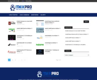 Itnixpro.com(Linux/Unix and general IT tutorials) Screenshot