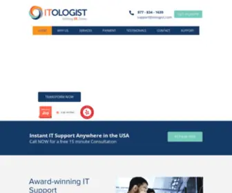 Itologist.com(Managed IT Services New York) Screenshot