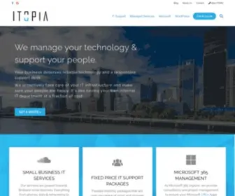 Itopia.com.au(Brisbane's leading IT Support & Managed IT Services from Itopia) Screenshot