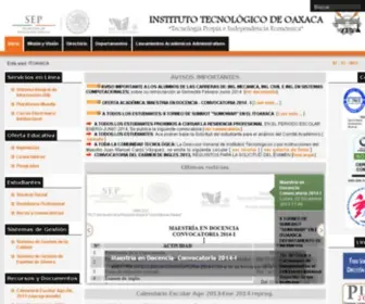 Itox.mx(Instituto Tecnológico de Oaxaca) Screenshot