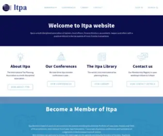 Itpa.org(The International Tax Planning Association) Screenshot