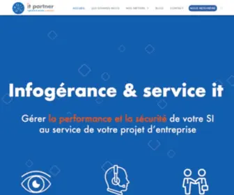 Itpartner.fr(Infogérance et Cybersécurité) Screenshot